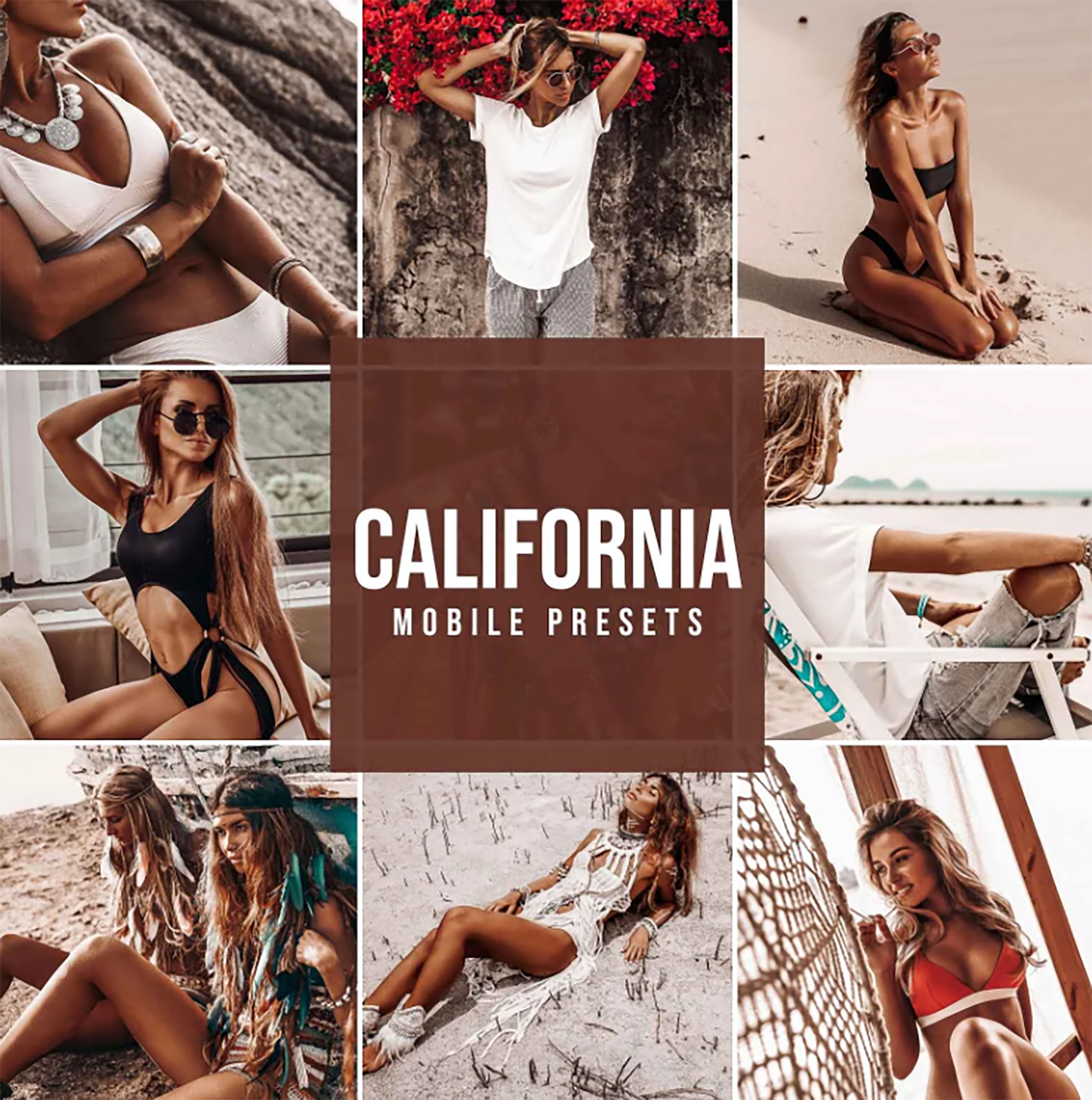 4 Mobile Lightroom Presets California Dream - Instagram blogger presets Travel Presets, Photo Editing